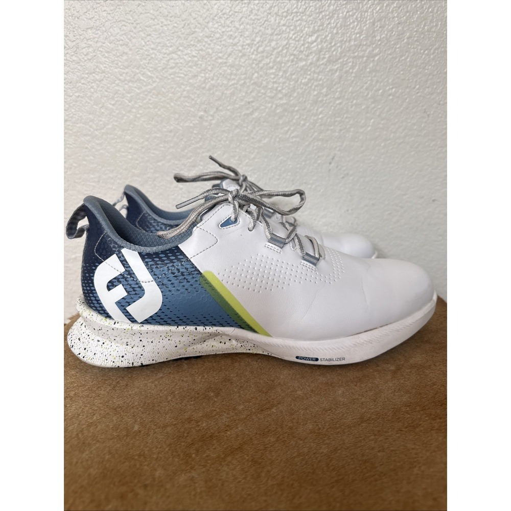 NEW FootJoy Men's Fuel Golf Shoes White/Blue Size 11 M.  Look Brand New, Wore 3x